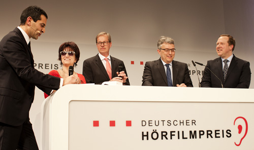 Silja Korn auf der Hörfilmpresverleihung 2015 in Berlin